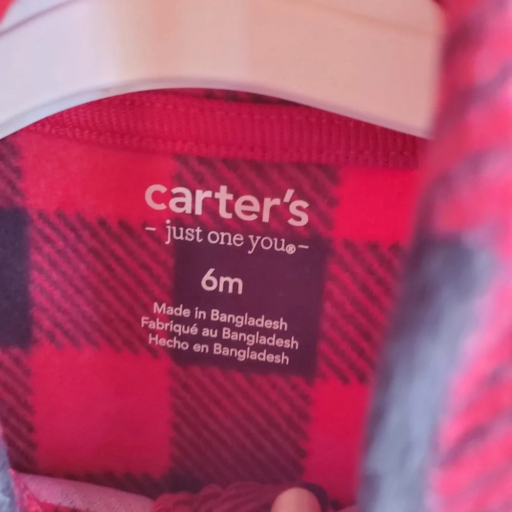 Carter's Child of Mine Baby Boys‎ Sleep N Play Buffalo Check Size 6 Month